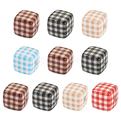 10Pcs Printed Opaque Acrylic Beads&nbsp;MACR-TA0002-43