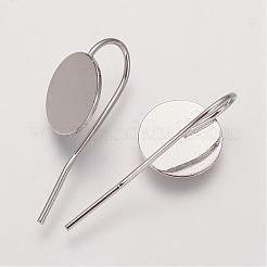 Brass Earring Hooks&nbsp;KK-A093-P