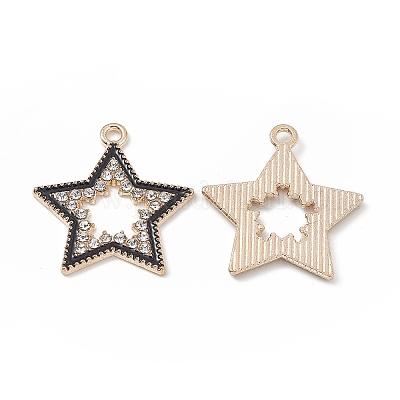 Alloy Rhinestone Pendants&nbsp;X-FIND-C019-49KCG-03-1