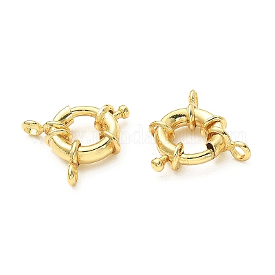 Rack Plating Brass Spring Ring Clasps&nbsp;KK-YW0001-47-1