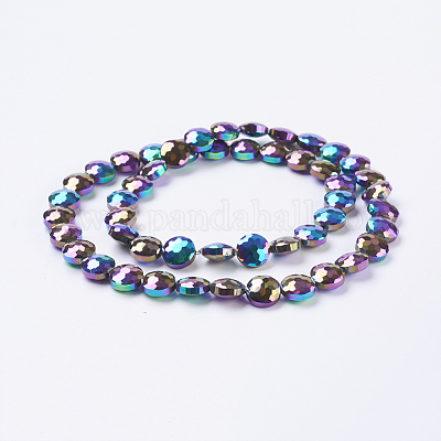 Electroplate Glass Beads Strands&nbsp;X-EGLA-E036-FP02-1