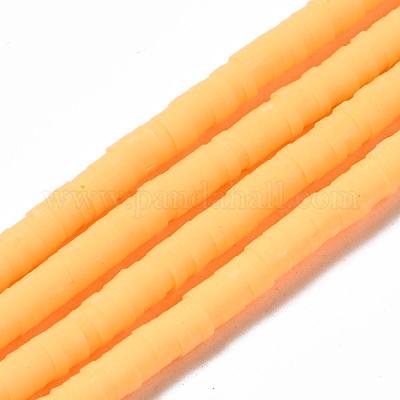 Flat Round Handmade Polymer Clay Bead Spacers&nbsp;CLAY-R067-3.0mm-15-1