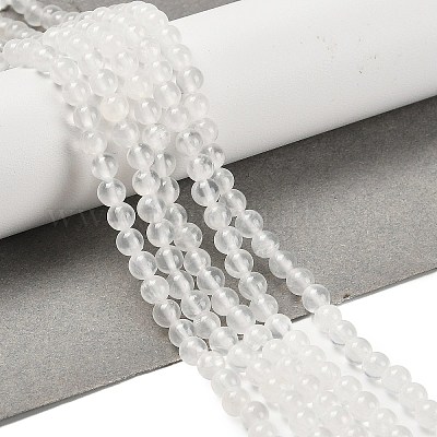 Natural White Jade Beads Strands&nbsp;G-B128-A02-01-1