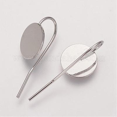 Brass Earring Hooks&nbsp;KK-A093-P-1
