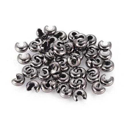 Iron Crimp Beads Covers IFIN-H028-NFB-NF-1