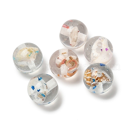 Ocean Theme Transparent Resin Beads RESI-F059-02-1