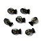 Handmade Foil Lampwork Fish Beads, with Enamel, Gradient Color, Dark Olive Green, 20x23x8.5mm, Hole: 1.8mm