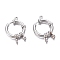 Tarnish Resistant 304 Stainless Steel Spring Ring Clasps, Ring, Stainless Steel Color, 16x2.5mm, Hole: 2.5mm