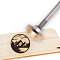 Stamping Embossing Soldering Brass with Stamp, for Cake/Wood, Mountain Pattern, 30mm