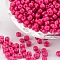 Baking Paint Glass Seed Beads, Indian Red, 6/0, 4~5x3~4mm, Hole: 1~2mm, about 4500pcs/bag