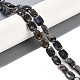 Natural Glaucophane Beads Strands&nbsp;G-C141-C01-01-2