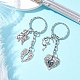 2Pcs Halloween Theme Alloy Keychains&nbsp;KEYC-JKC01051-1