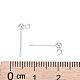 925 Sterling Silver Stud Earring Findings&nbsp;STER-S002-48-4