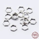 925 Sterling Silver Bead Frames&nbsp;STER-F036-12S-8.5x7.5-3