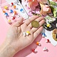 20Pcs 5 Colors Mushroom Handmade Lampwork Beads Strands&nbsp;LAMP-YW0001-23-5