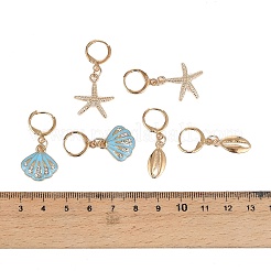 Alloy Ename Leverback Dangle Earrings&nbsp;EJEW-B159-01G