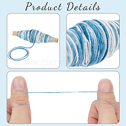 4 Rolls 4 Colors Tie-Dyed Round Cotton Cord&nbsp;WCOR-CY0001-03