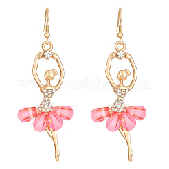 Alloy Rhinestone Dangle Earrings&nbsp;FS-WG8CE25-01