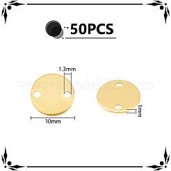 50Pcs Ion Plating(IP) 304 Stainless Steel Connector Charms&nbsp;STAS-UN0054-30