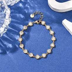304 Stainless Steel Link Chain Bracelets for Women&nbsp;BJEW-A047-03G