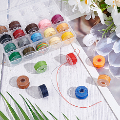 25 Rolls 25 Colors 3-Ply Polyester Thread Sets&nbsp;WL-WH0016-01