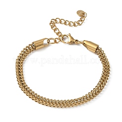 304 Stainless Steel Chain Bracelets for Women&nbsp;SA-CBA4051-15G