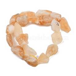 Frosted Raw Rough Heated Natural Citrine Beads Strands&nbsp;G-G282-A01-01