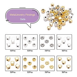 400Pcs 4 Style Tibetan Style Alloy Beads Set&nbsp;TIBE-YW0001-23