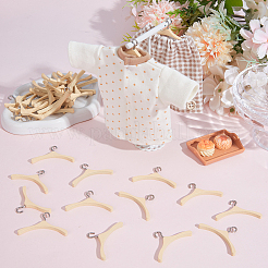 50Pcs Mini Wooden Clothes Hanger for Doll&nbsp;WOCR-GF0001-02
