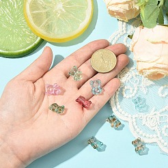 10Pcs Transparent Glass Beads&nbsp;GLAA-YW0005-13