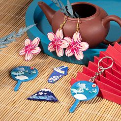 24Pcs 4 Style Acrylic Pendants&nbsp;KY-LS0001-08