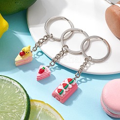 3Pcs 3 Styles Resin Keychains&nbsp;KEYC-JKC01025