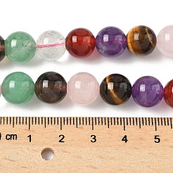 Natural Mixed Gemstone Beads Strands&nbsp;G-P574-A02-10mm