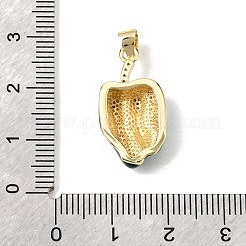 Brass Enamel Pendants&nbsp;KK-H267-010G-01