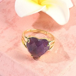 Brass Cuff Open Rings&nbsp;RJEW-D347-01G-13