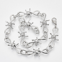 Alloy Barb Wire Necklaces&nbsp;NJEW-R254-01A-P
