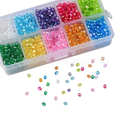 AB Color Plated Eco-Friendly Transparent Acrylic Beads&nbsp;TACR-CJ0001-13