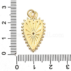 Brass Micro Pave Cubic Zirconia Pendants&nbsp;KK-K401-08E-G