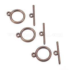 Tibetan Style Toggle Clasps&nbsp;LS-TIBEP-A12208-R-FF