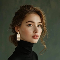304 Stainless Steel Dangle Stud Earrings&nbsp;EJEW-JE06310