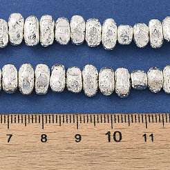 Electroplated Natural Lava Rock Beads Strands&nbsp;G-L606-D02-01F