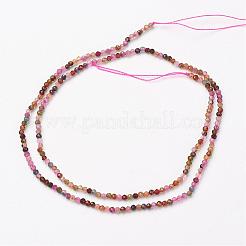 Natural Multicolor Tourmaline Bead Strands&nbsp;G-P213-15-3mm