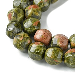 Natural Unakite Beads Strands&nbsp;G-H023-A02-01