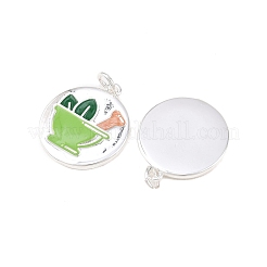 Brass Enamel Pendants&nbsp;KK-B167-14P