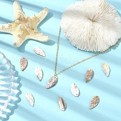 10Pcs Natural Freshwater Shell Carved Pendants&nbsp;SHEL-YW0001-10