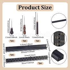 1 Bag Wood Bookbinding Signature Punching Tool Awl Guide&nbsp;AJEW-NB0009-53