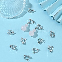 SHEGRACE Brass Clip-on Earring Findings&nbsp;XGR0141P-138P
