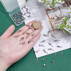 50Pcs 304 Stainless Steel Screw Eye Peg Bails&nbsp;STAS-UN0052-87B
