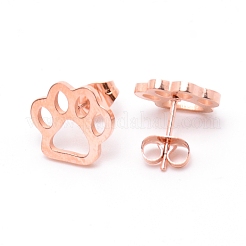 Stainless Steel Stud Earrings&nbsp;EJEW-WH0005-02RG