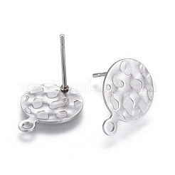 Non-Tarnish 304 Stainless Steel Stud Earring Findings&nbsp;STAS-P245-29P